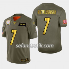 Pittsburgh Steelers Tröjor Ben Roethlisberger 7 Nike 2019 Salute to Service 100th - Herr